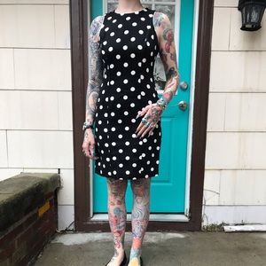 Petite sophisticate size 2 polka dot mini dress
